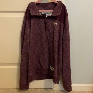 cute and cozy quarter zip from pink